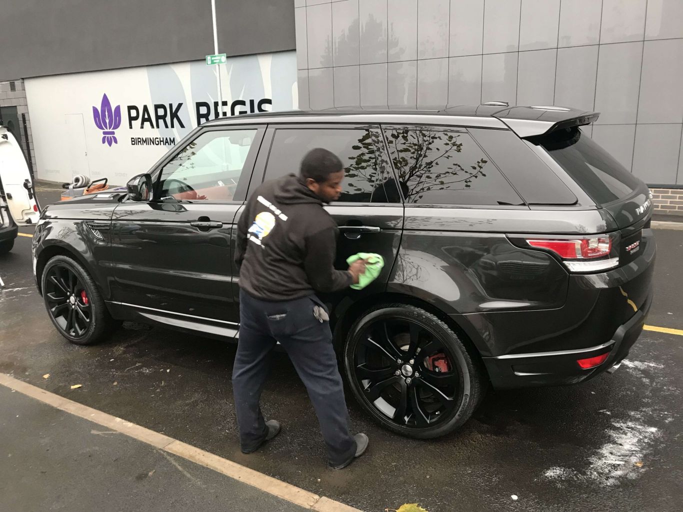 Car after wax treatment