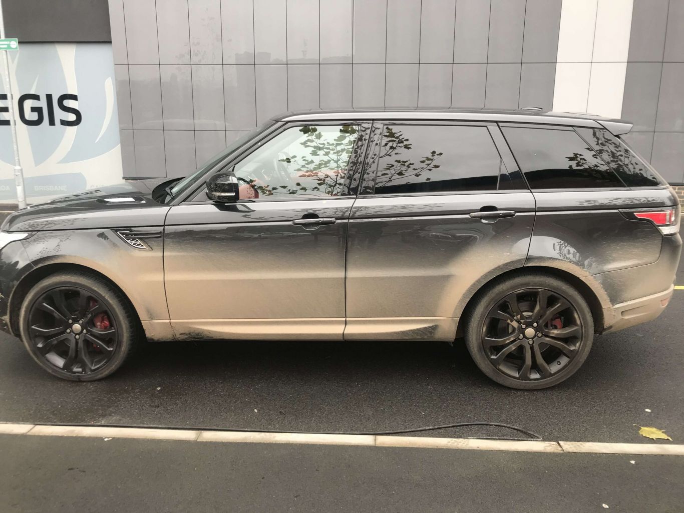 Exterior wash detail