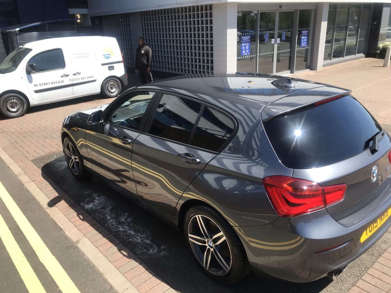 Polished paintwork close-up